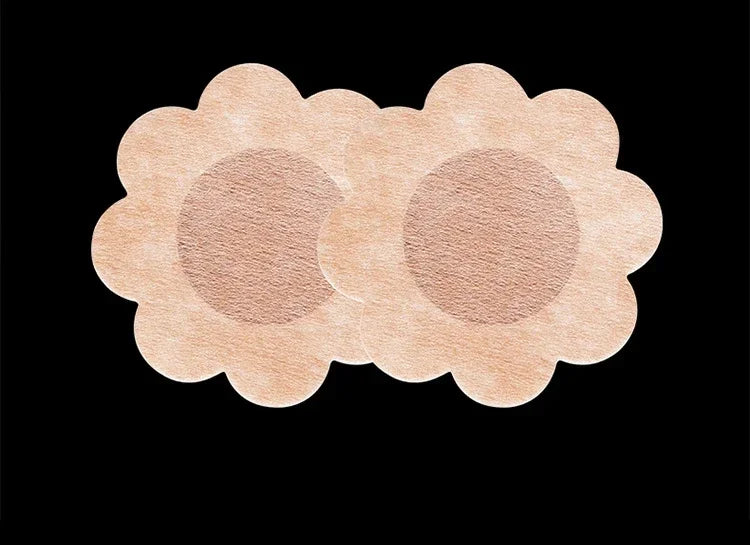 50 Stück weiche Brustwarzenabdeckungen Einweg-Brust-Pads Blume und Kreis